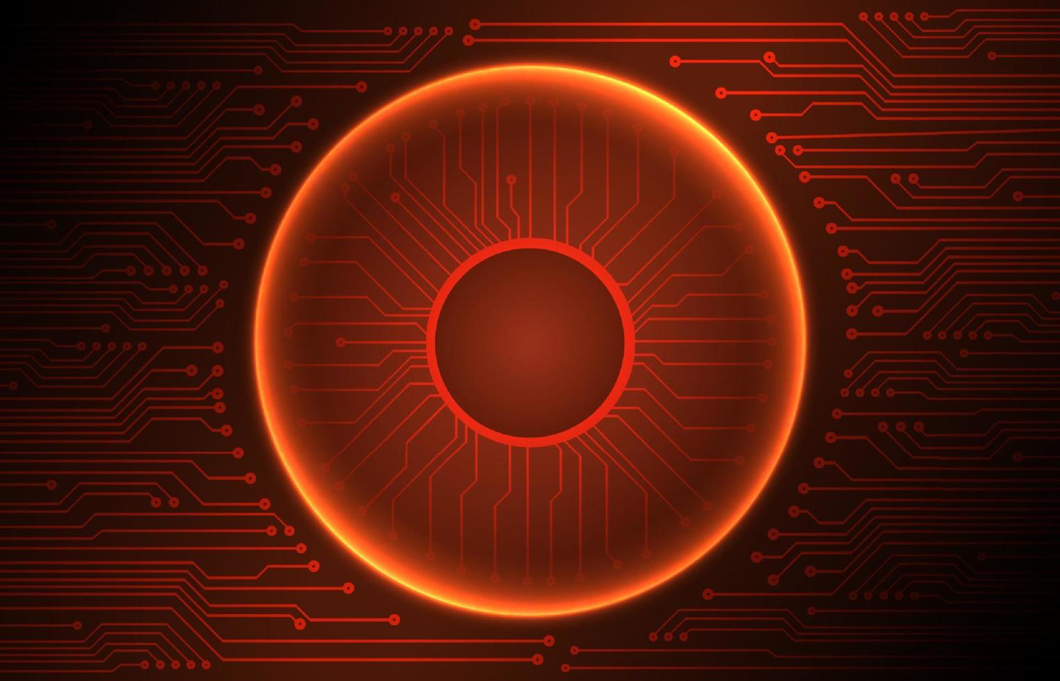 Modern Cybersecurity Technology Background with Globe vector