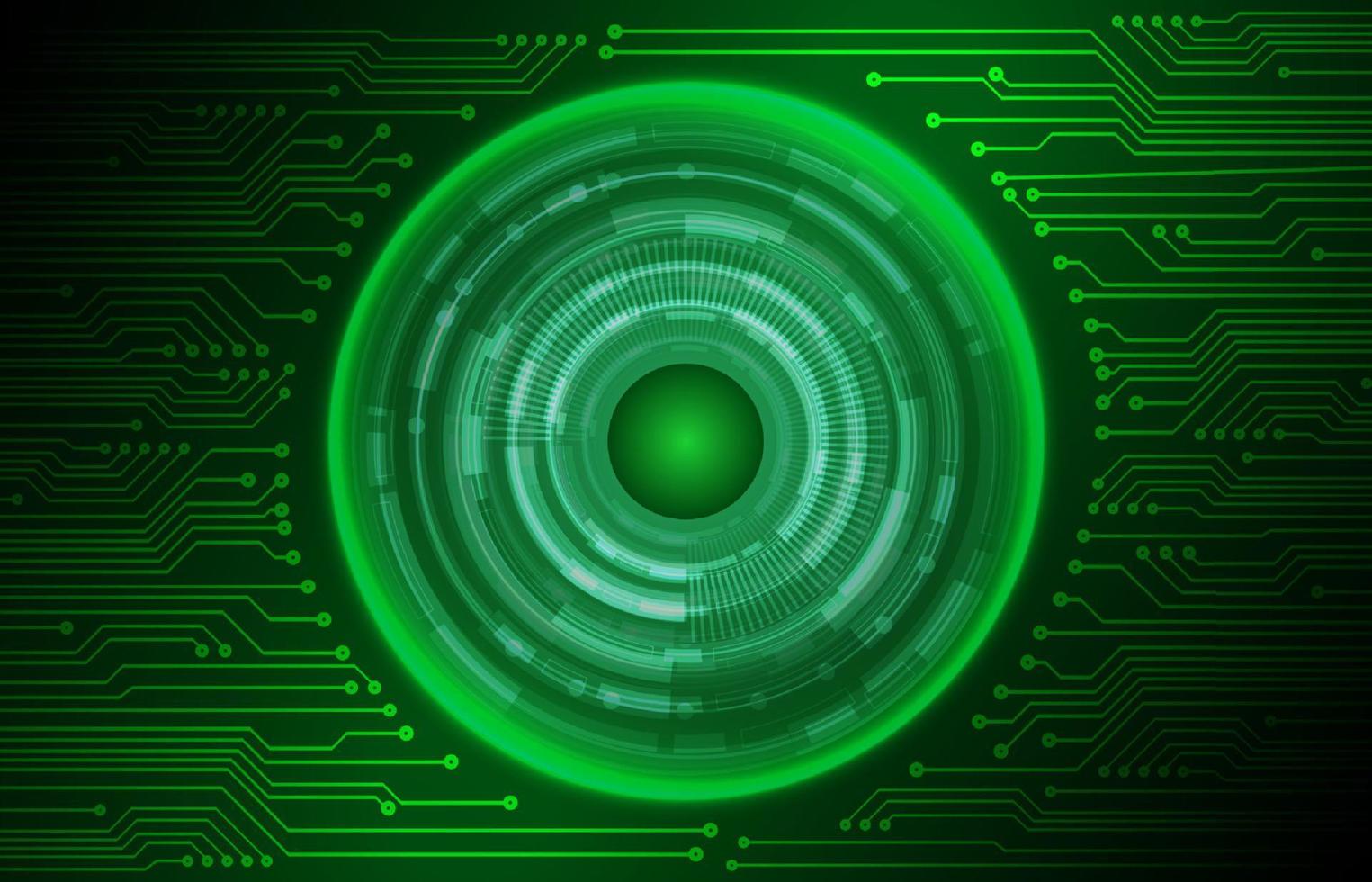 Modern Cybersecurity Technology Background with Eye vector