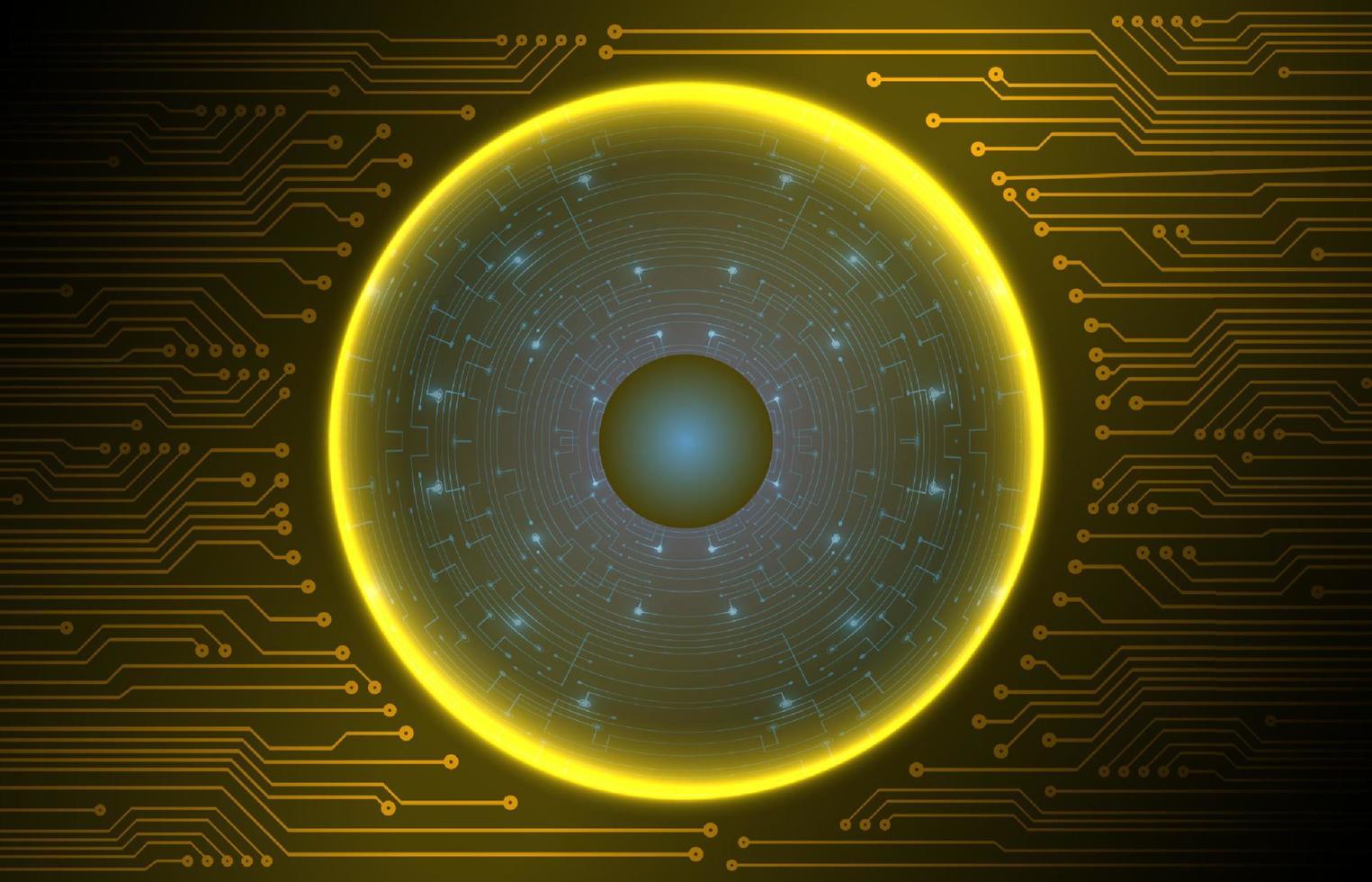 Modern Cybersecurity Technology Background with Globe vector