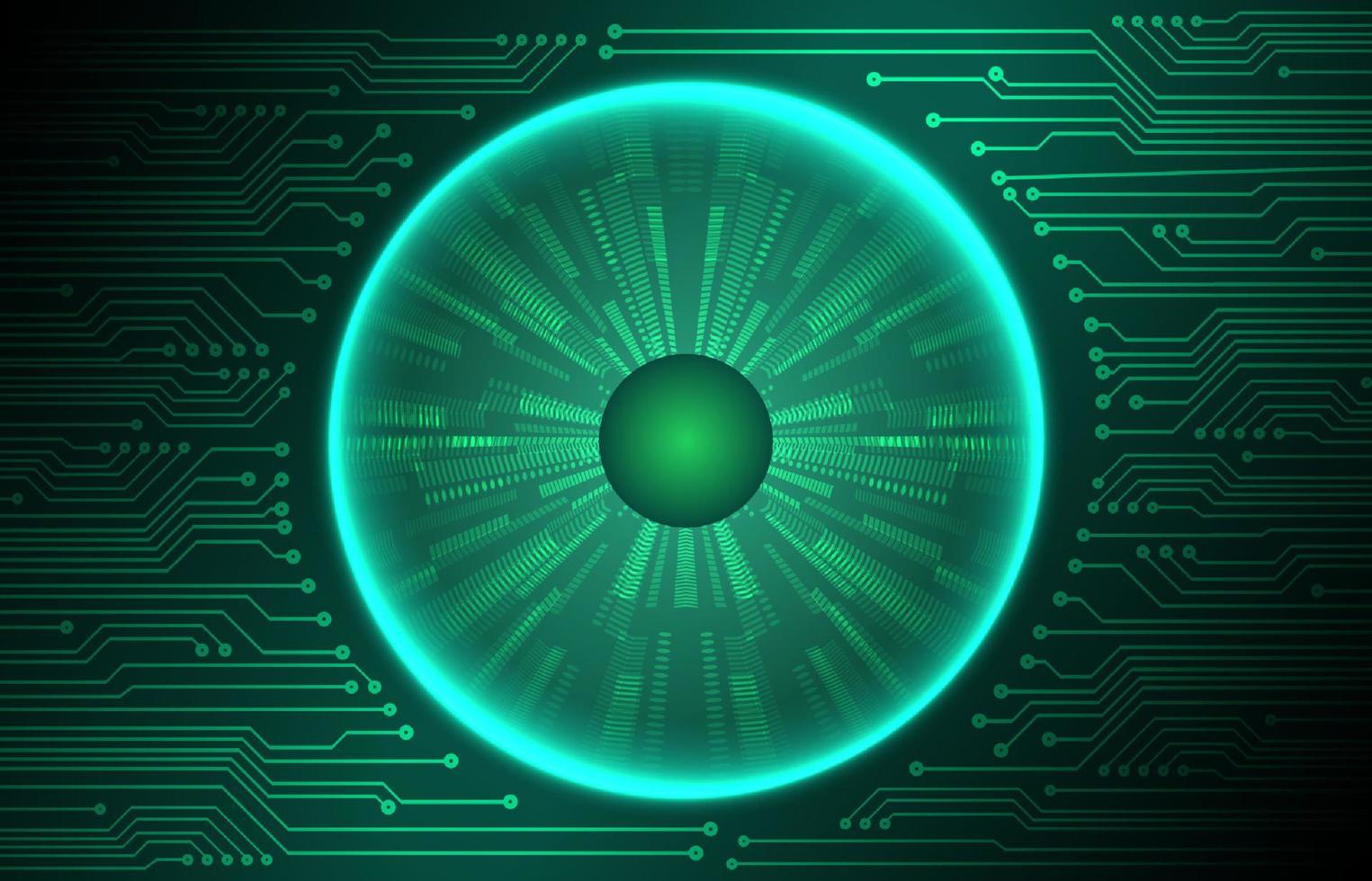 Modern Cybersecurity Technology Background with Globe vector