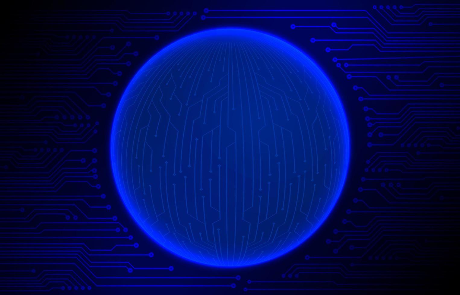 Modern Cybersecurity Technology Background with World Glove vector