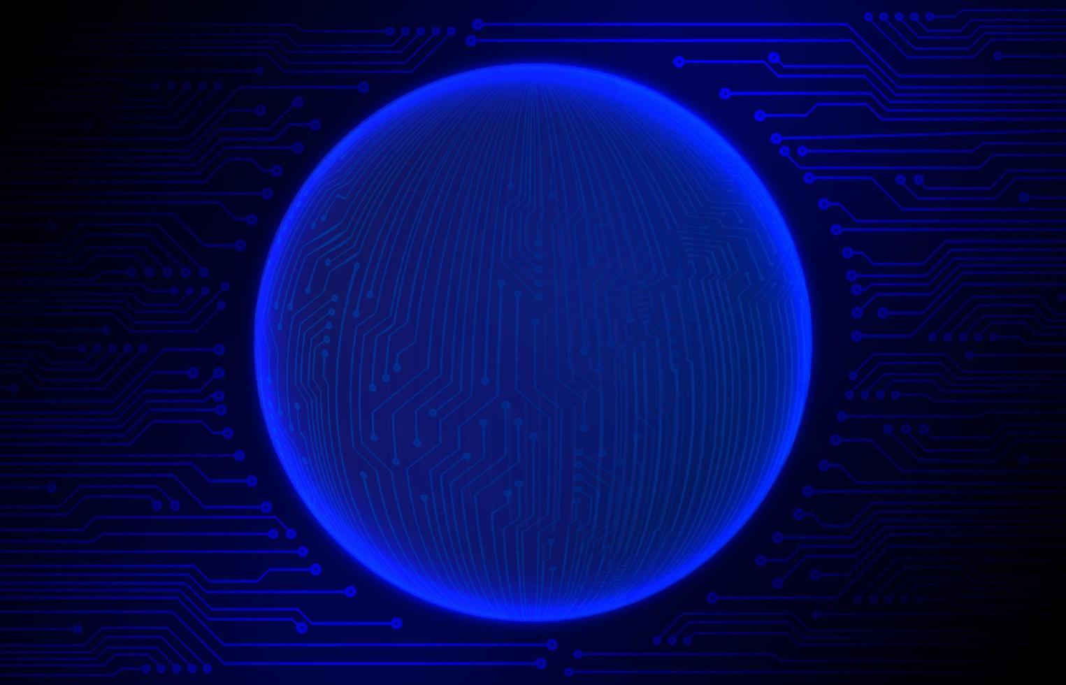 Modern Cybersecurity Technology Background with World Glove vector