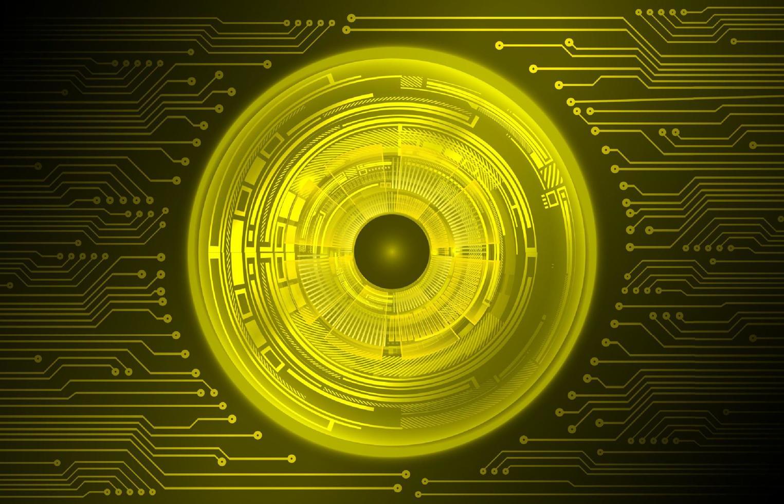 Modern Cybersecurity Technology Background with eyes vector