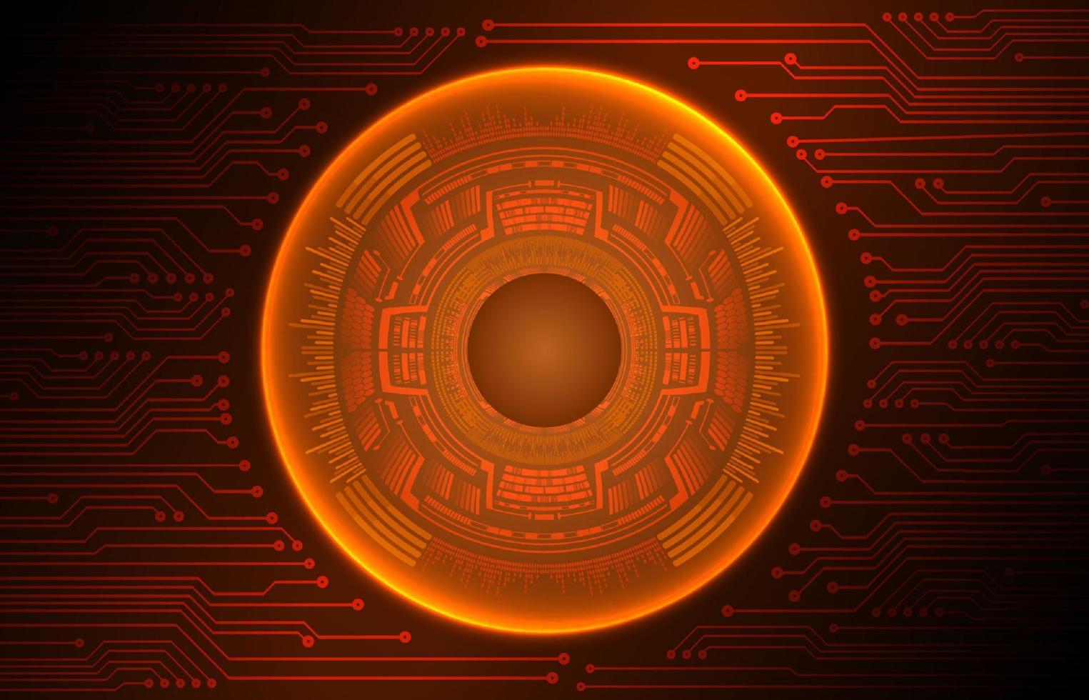 Modern Cybersecurity Technology Background with eyes vector