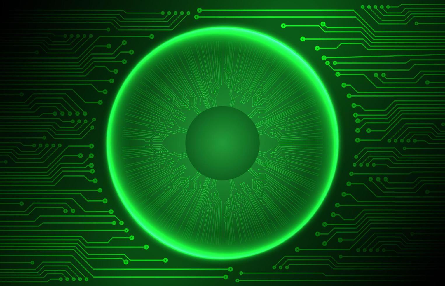 Modern Cybersecurity Technology Background with eyes vector