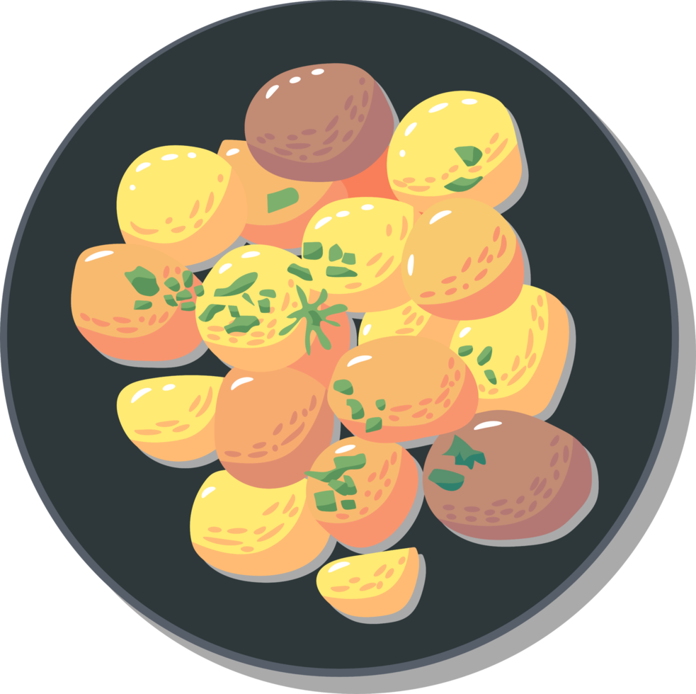 Roasted Potato png graphic clipart design