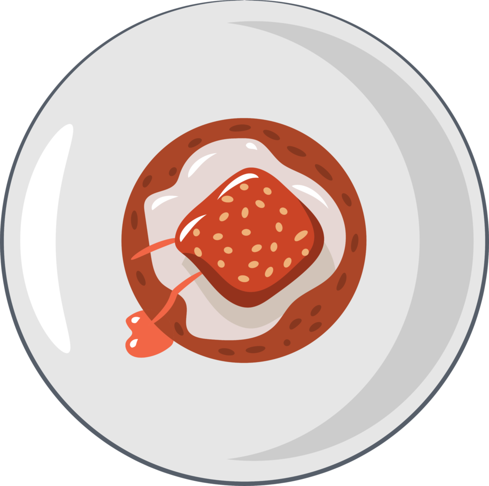 Sticky Toffee Pudding png graphic clipart design