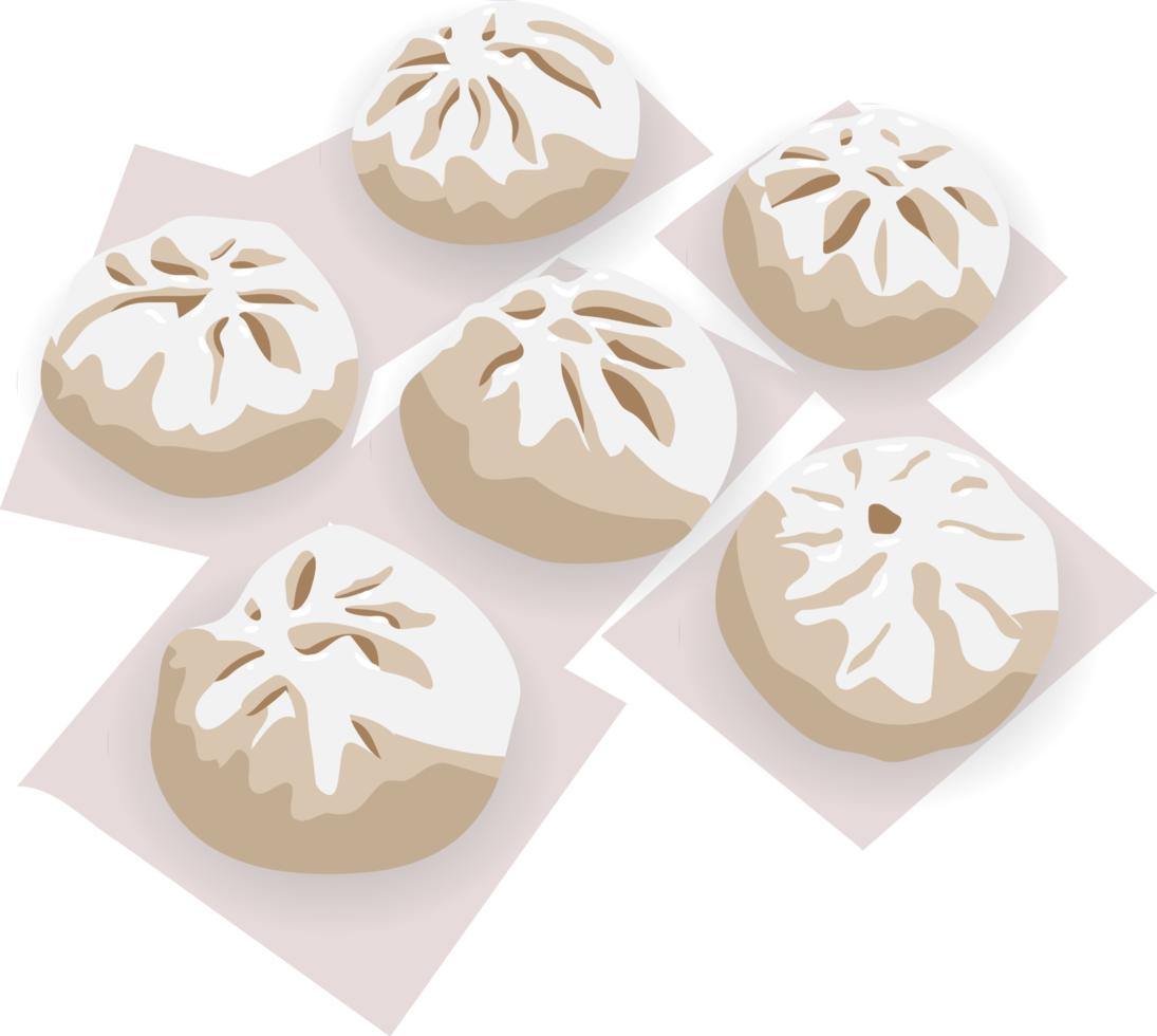 Steamed bun png graphic clipart design