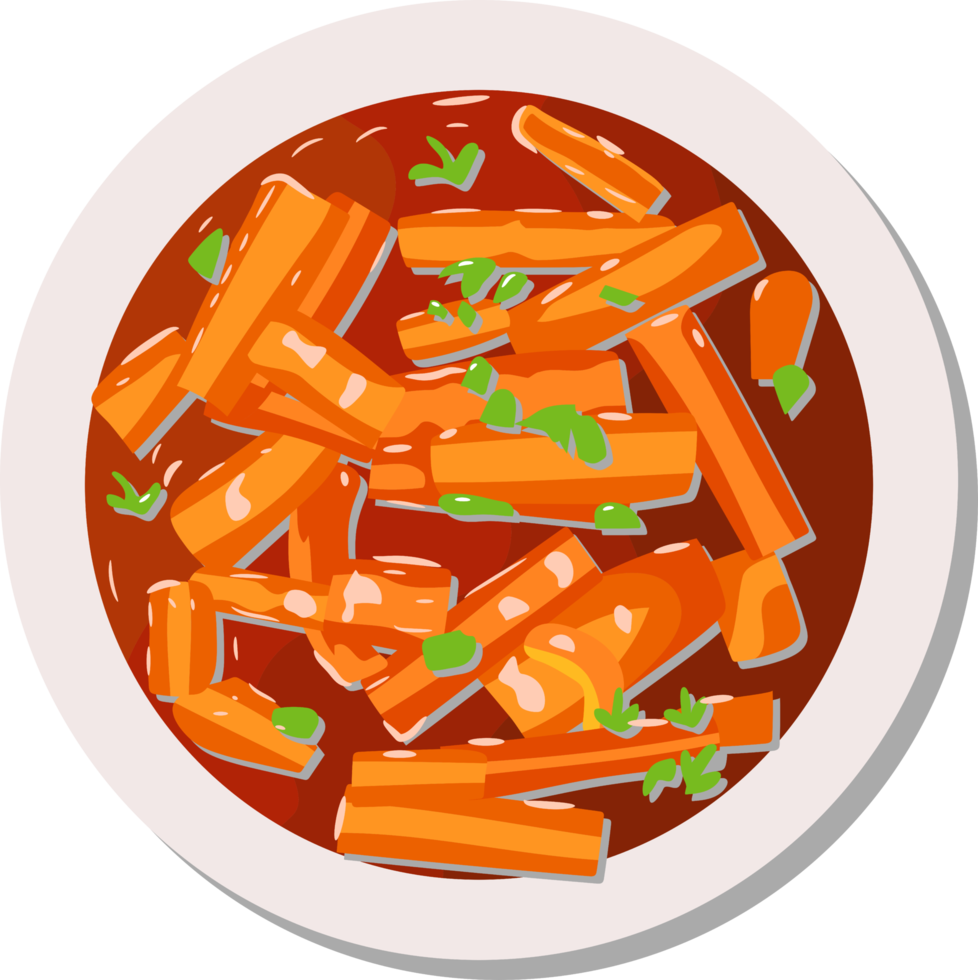 Tteokbokki png graphic clipart design