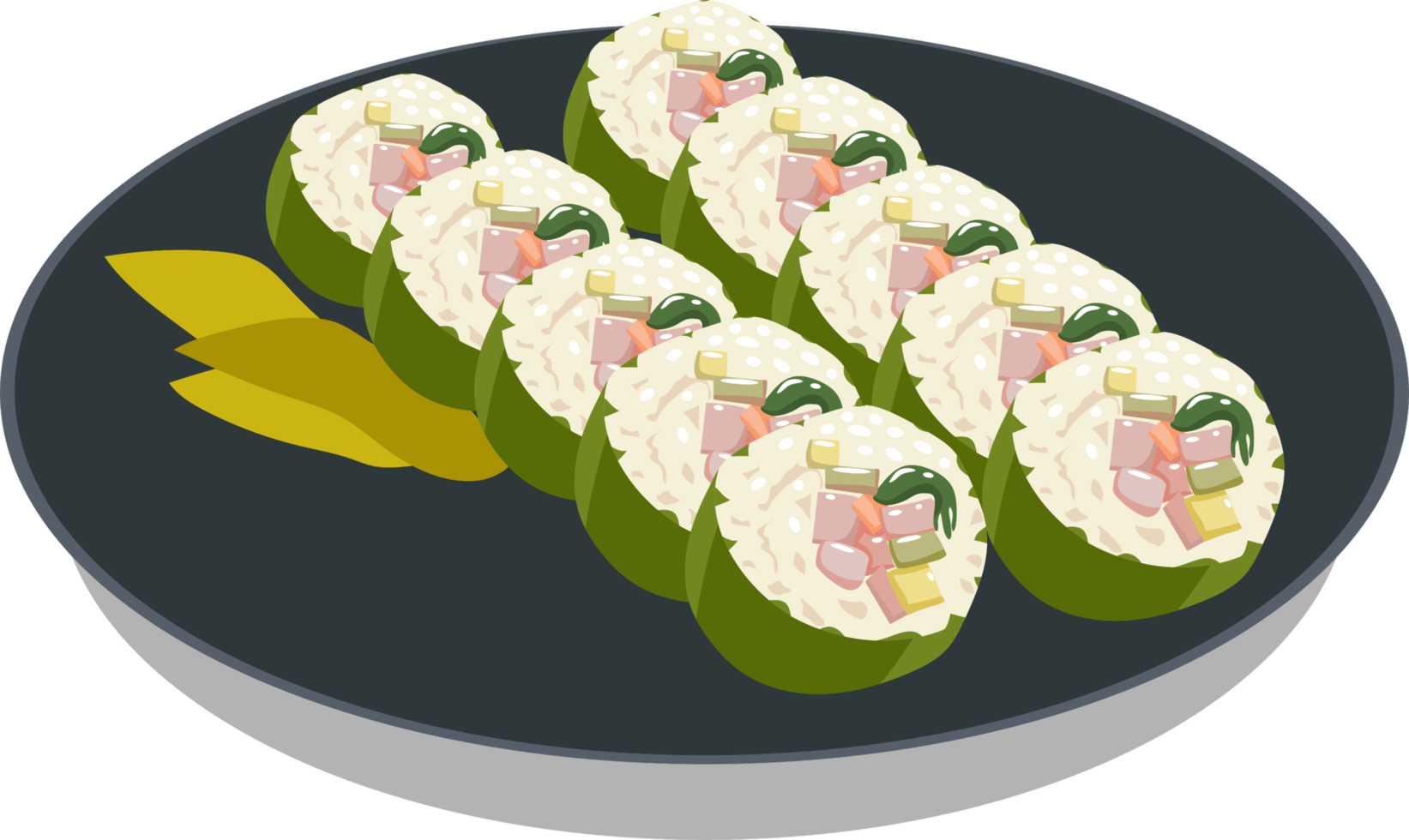 kimbap png gráfico clipart Projeto