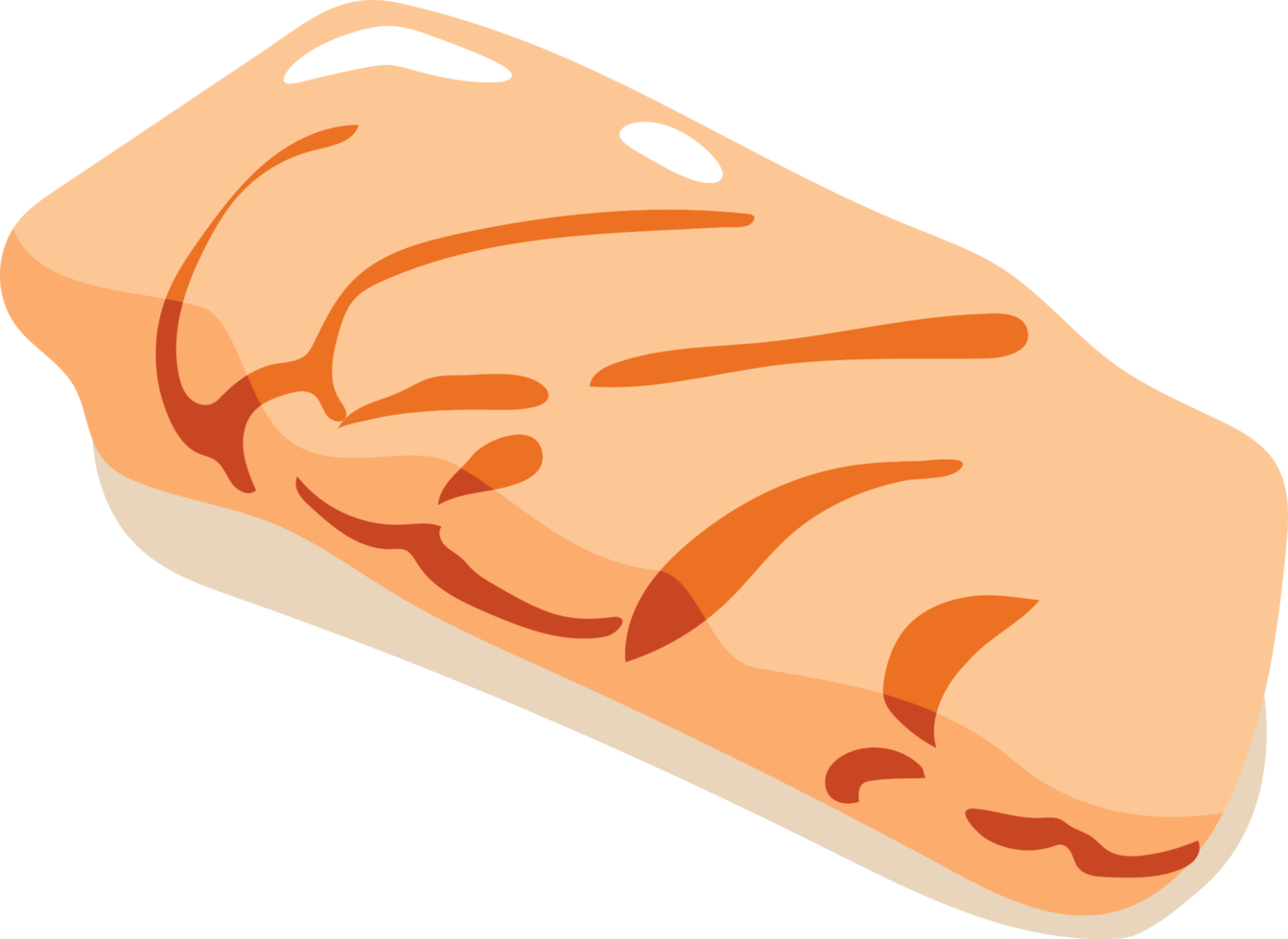 Sushi grilled salmon png graphic clipart design