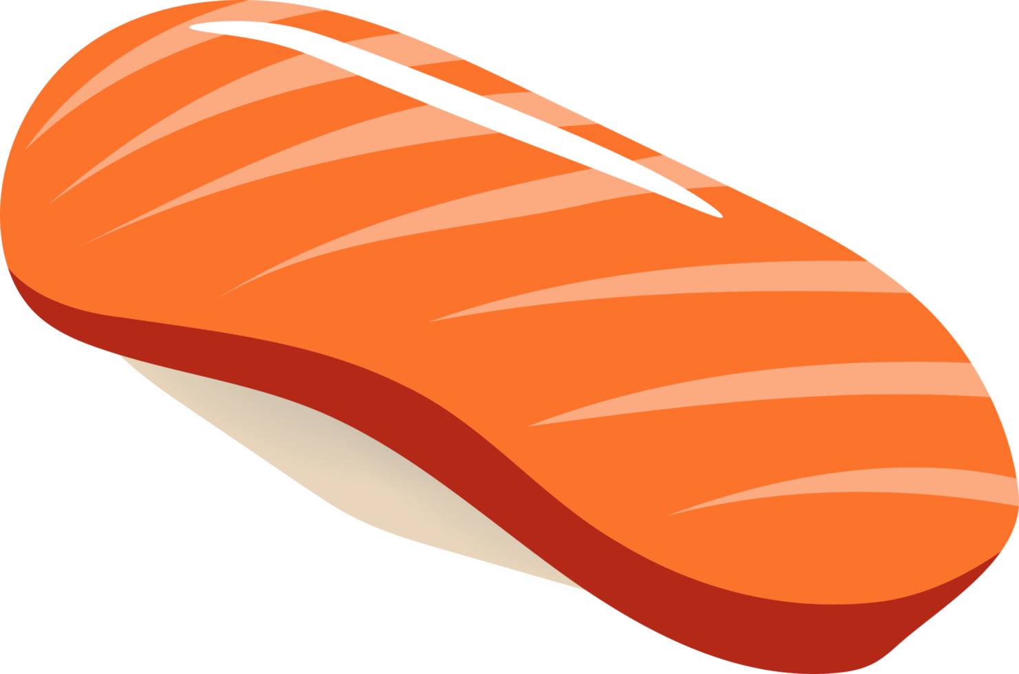 Sushi salmon png graphic clipart design