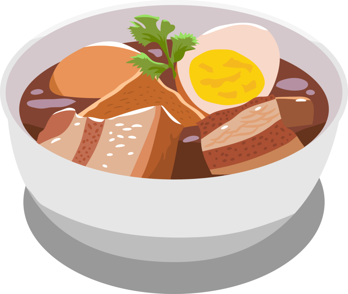 Thai egg stew png graphic clipart design