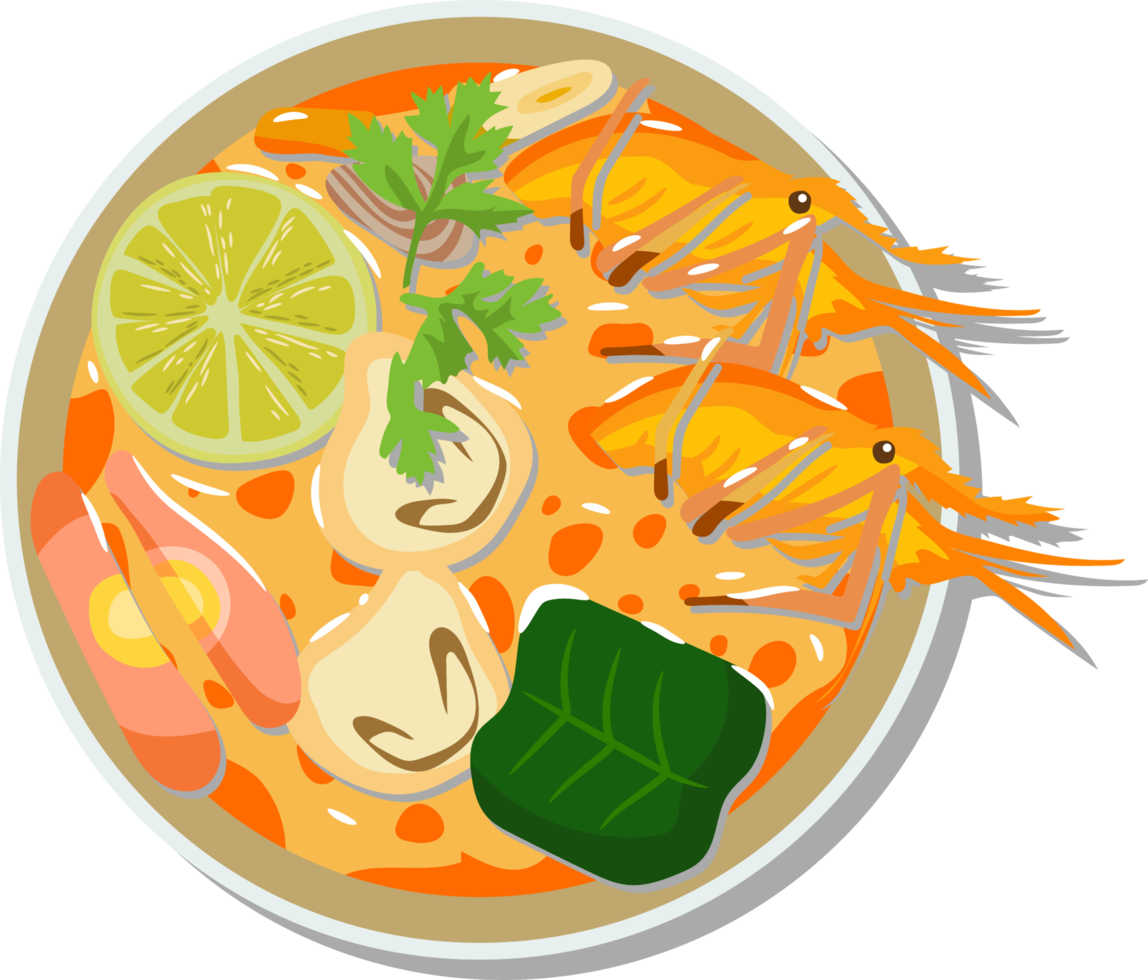 Tom yum goong png graphic clipart design