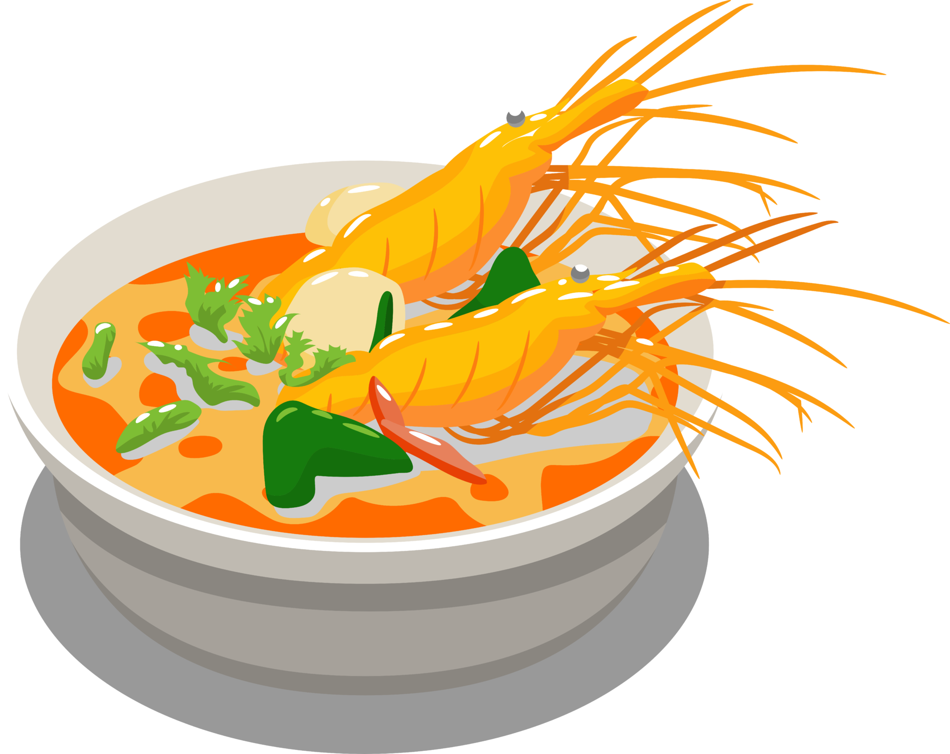 Tom yum goong png graphic clipart design 19955073 PNG