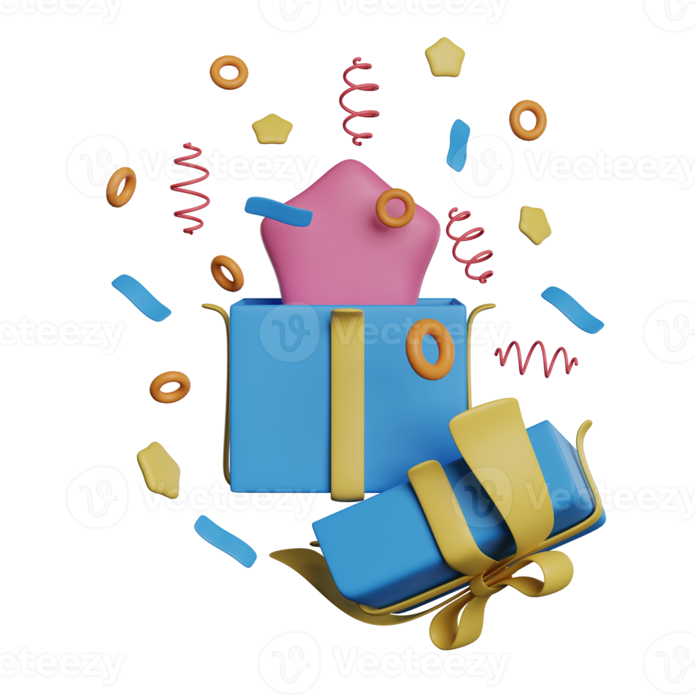 Gift Box 3d Illustration png