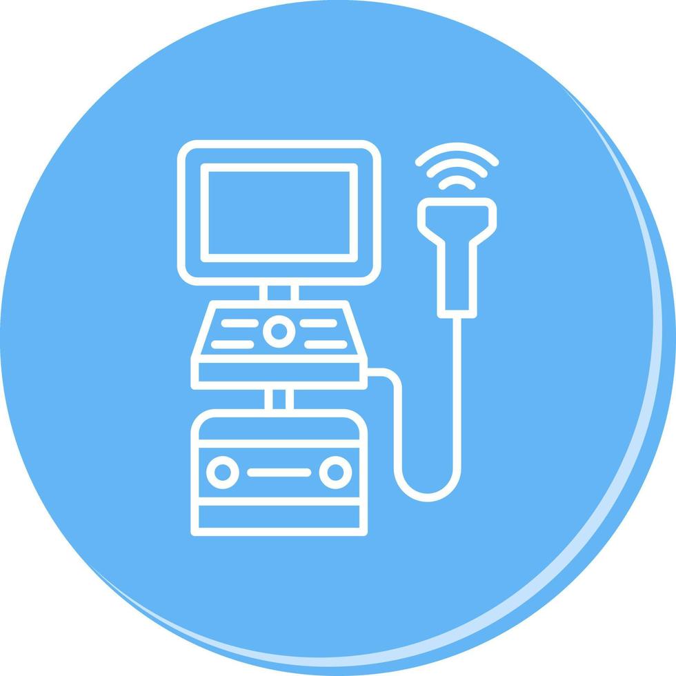 Ultrasound Machine Vector Icon