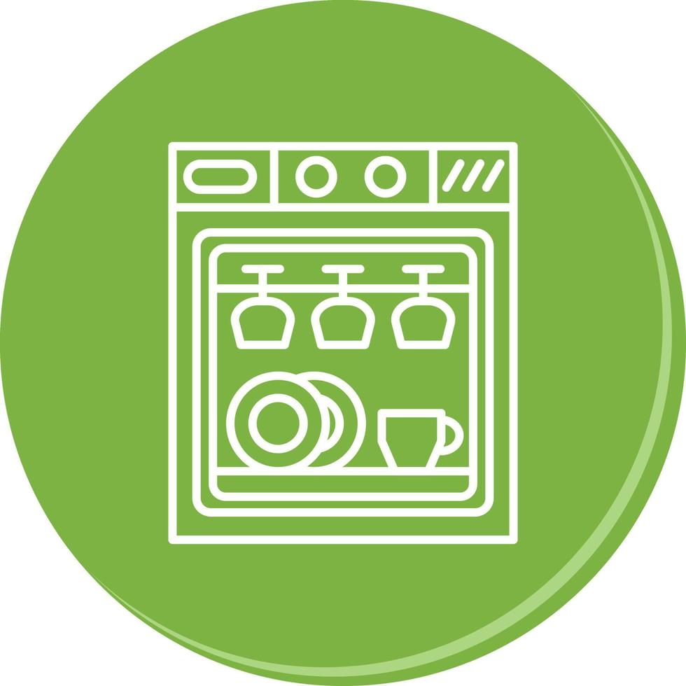 Dishwasher Vector Icon