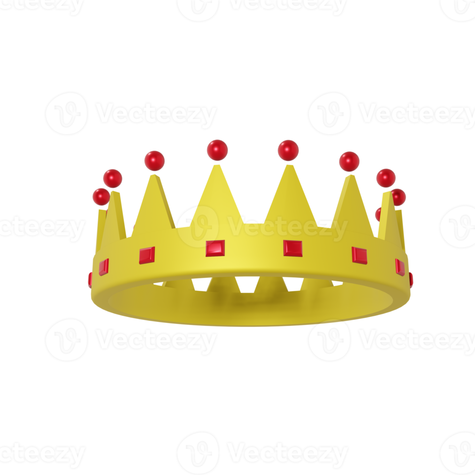 King Hat Isolated on transparent background PNG File