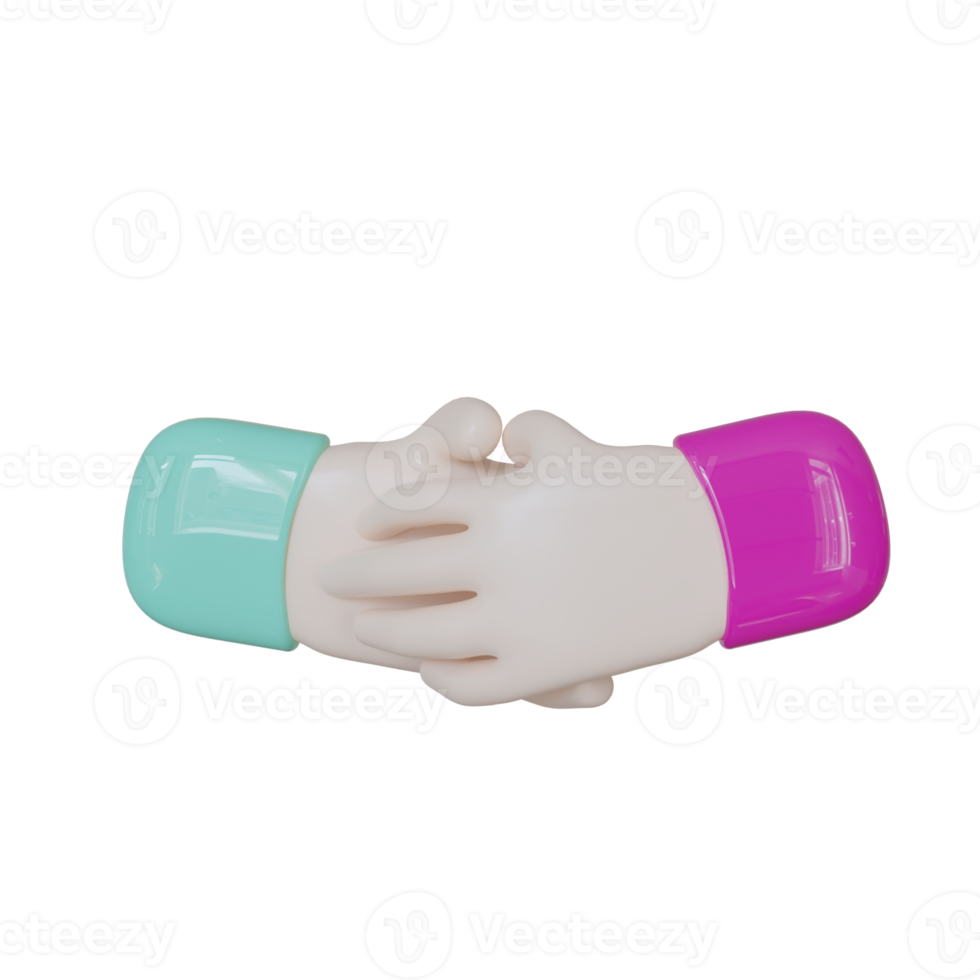 Hand Gesture Isolated on transparent background 3d illustration png