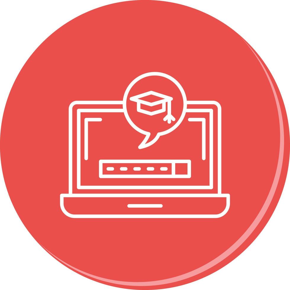 Digital Learning Vector Icon