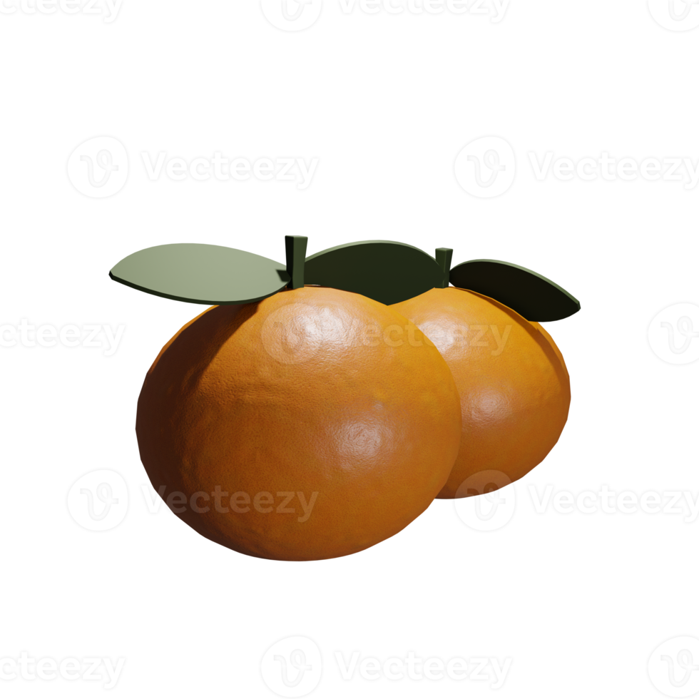 Orange fruit Isolated on transparent background PNG File