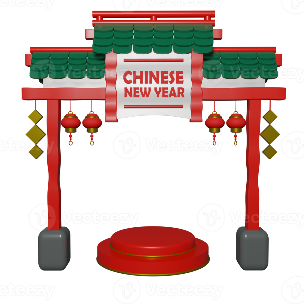 Chinese New Year Isolated on transparent background png file