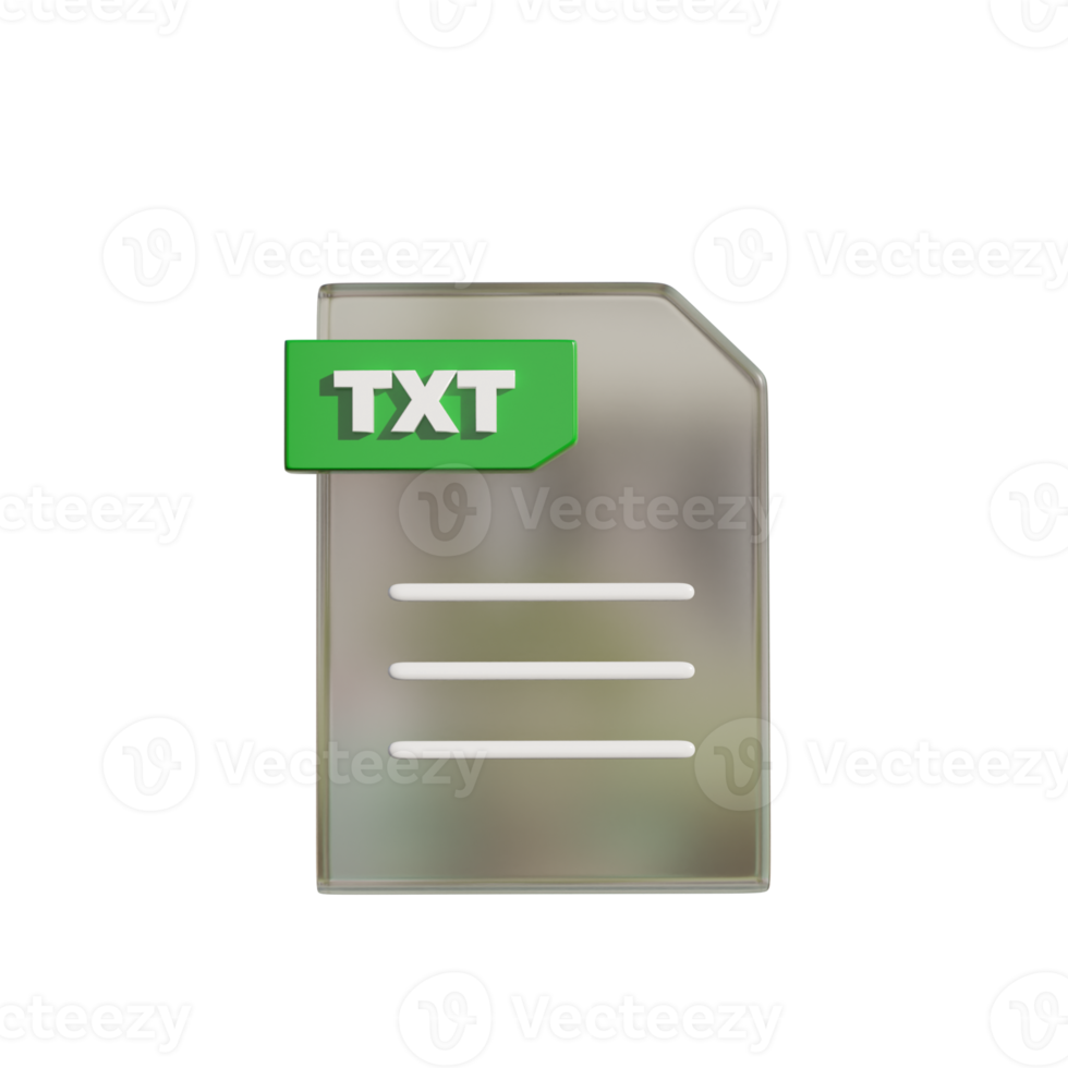 File Format on Transparent Background 3d illustration 19956009 PNG