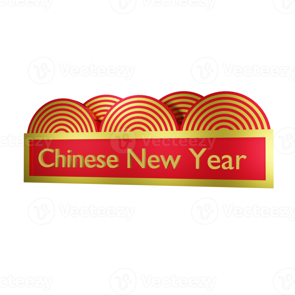 Chinese New Year Isolated on transparent background png file