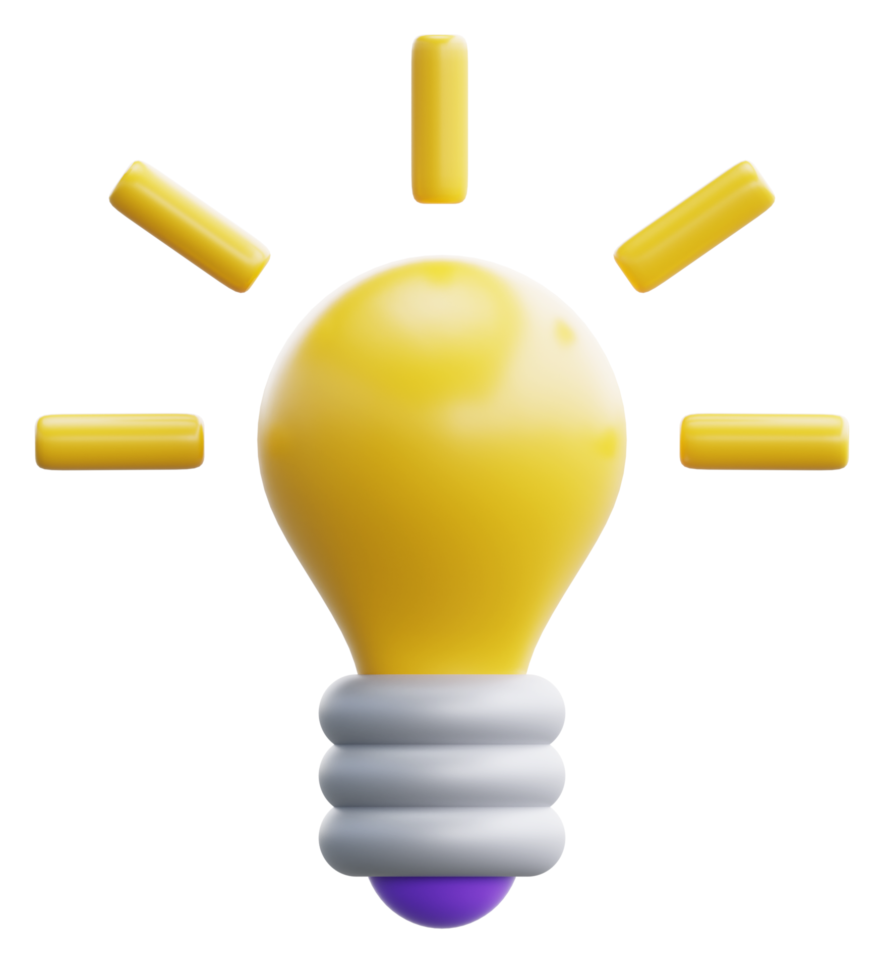 fordel notifikation vision 3d cartoon cute light bulb object icon. Use on business creative idea and  brainstorming solution development 3D rendering emoji illustration 19956056  PNG