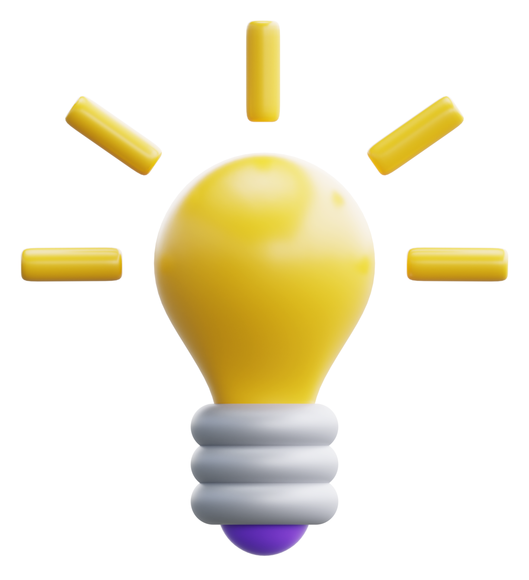 fordel notifikation vision 3d cartoon cute light bulb object icon. Use on business creative idea and  brainstorming solution development 3D rendering emoji illustration 19956056  PNG