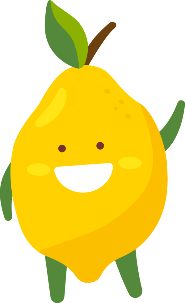 Limone cartone animato personaggio png