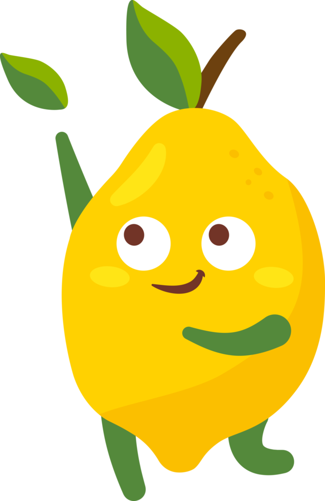 Lemon Cartoon Character png