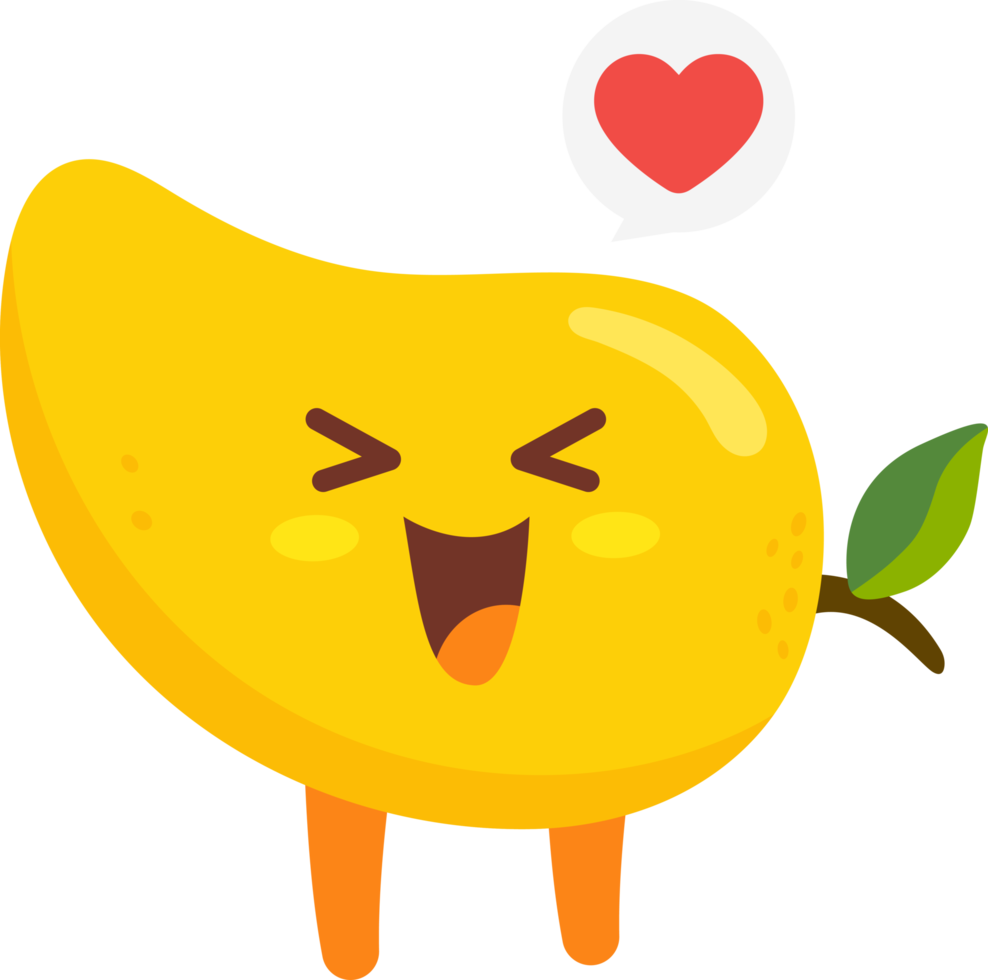 Free Mango Cartoon Character 19956068 PNG with Transparent Background