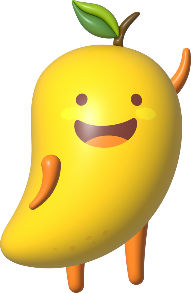 Mango 3D Cartoon Character png
