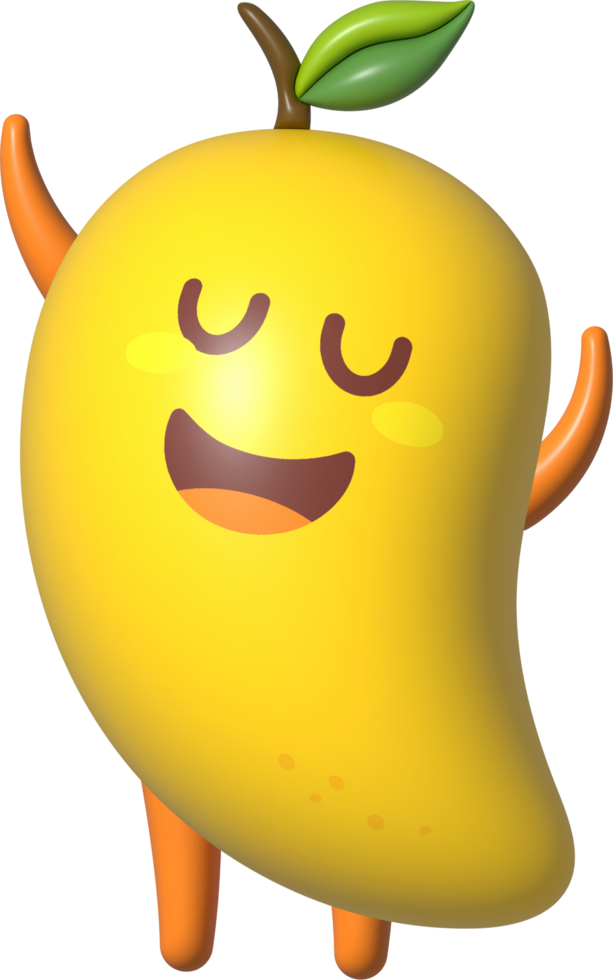 Mango 3D Cartoon Character png