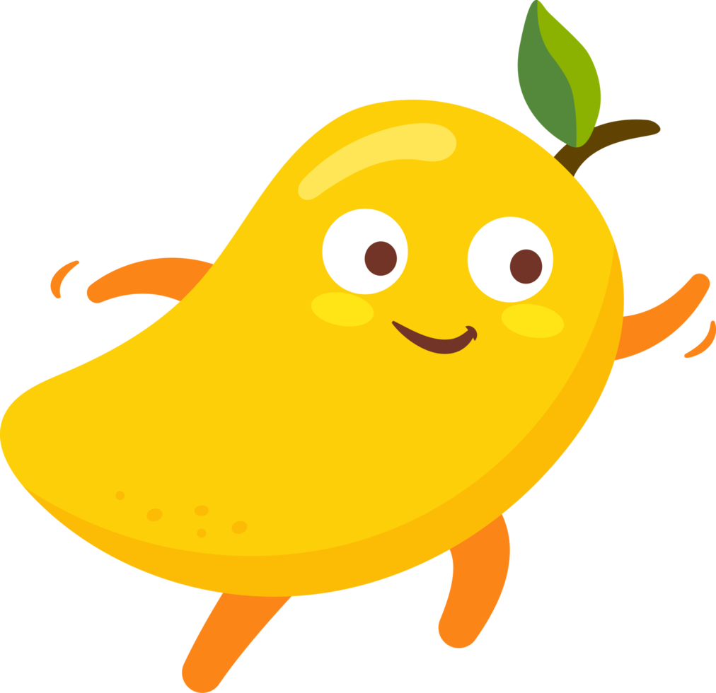 personnage de dessin animé de mangue png