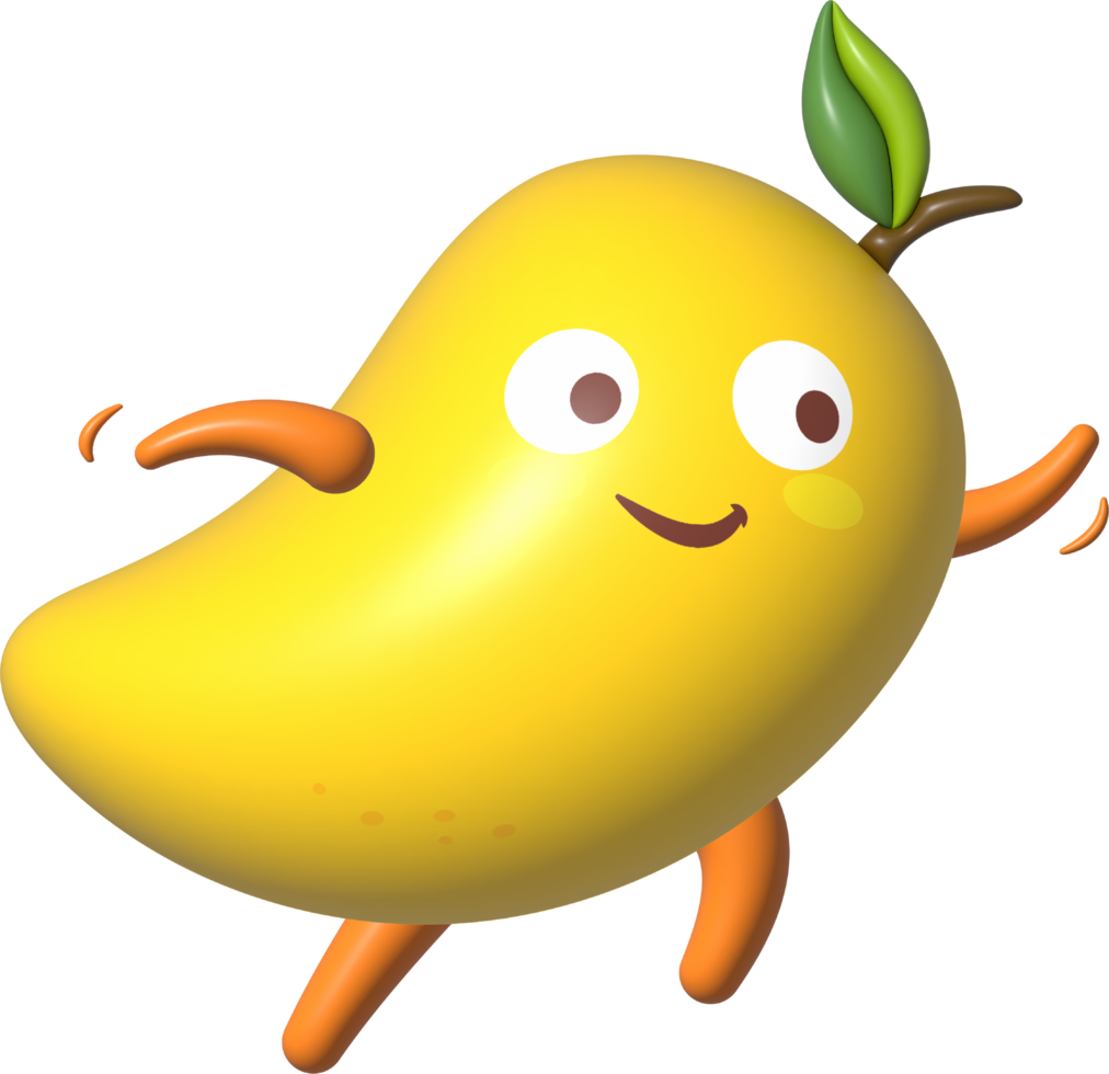 Mango 3D Cartoon Character png