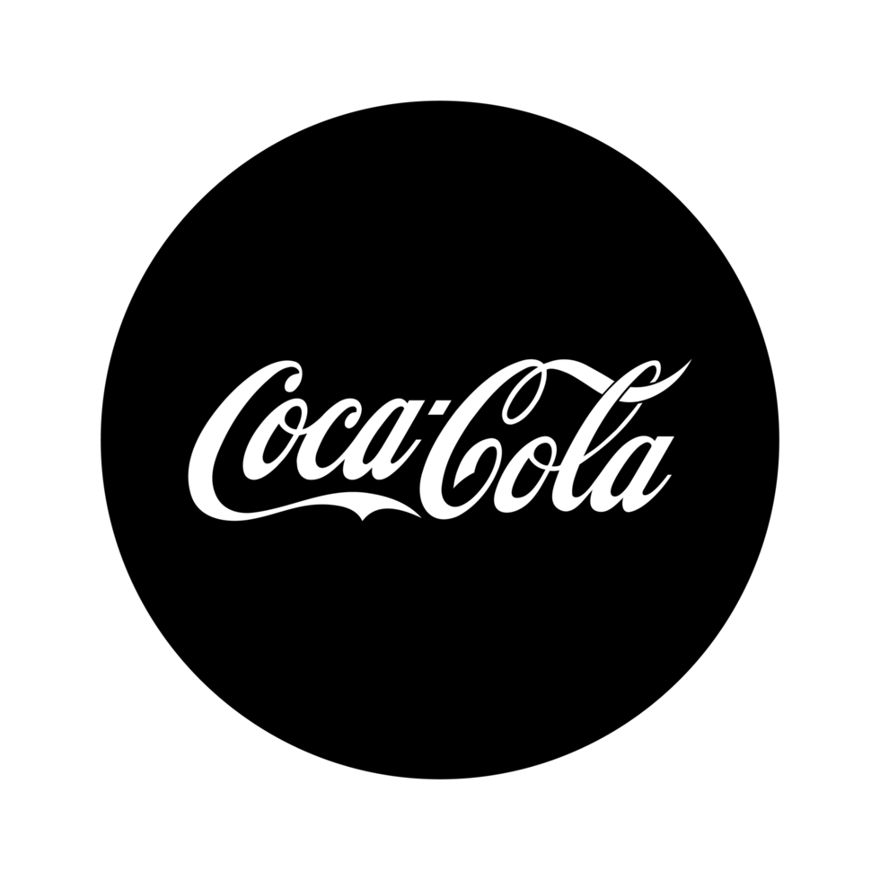 coca cola logo white png