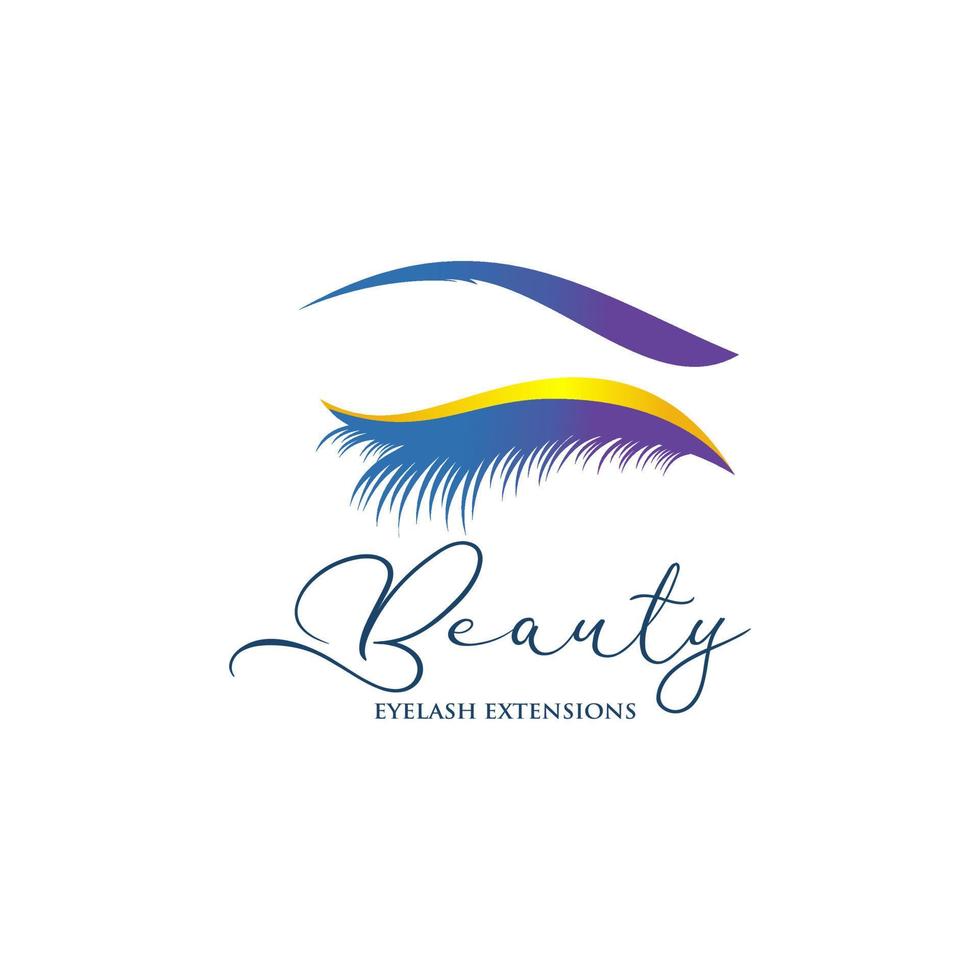 pestaña extensión logo diseño vector