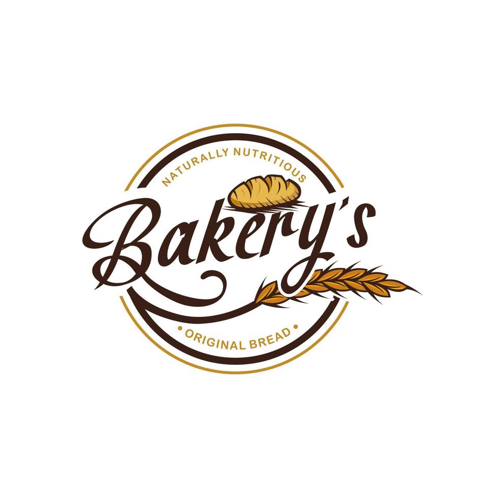 Bakery logo template Premium Vector