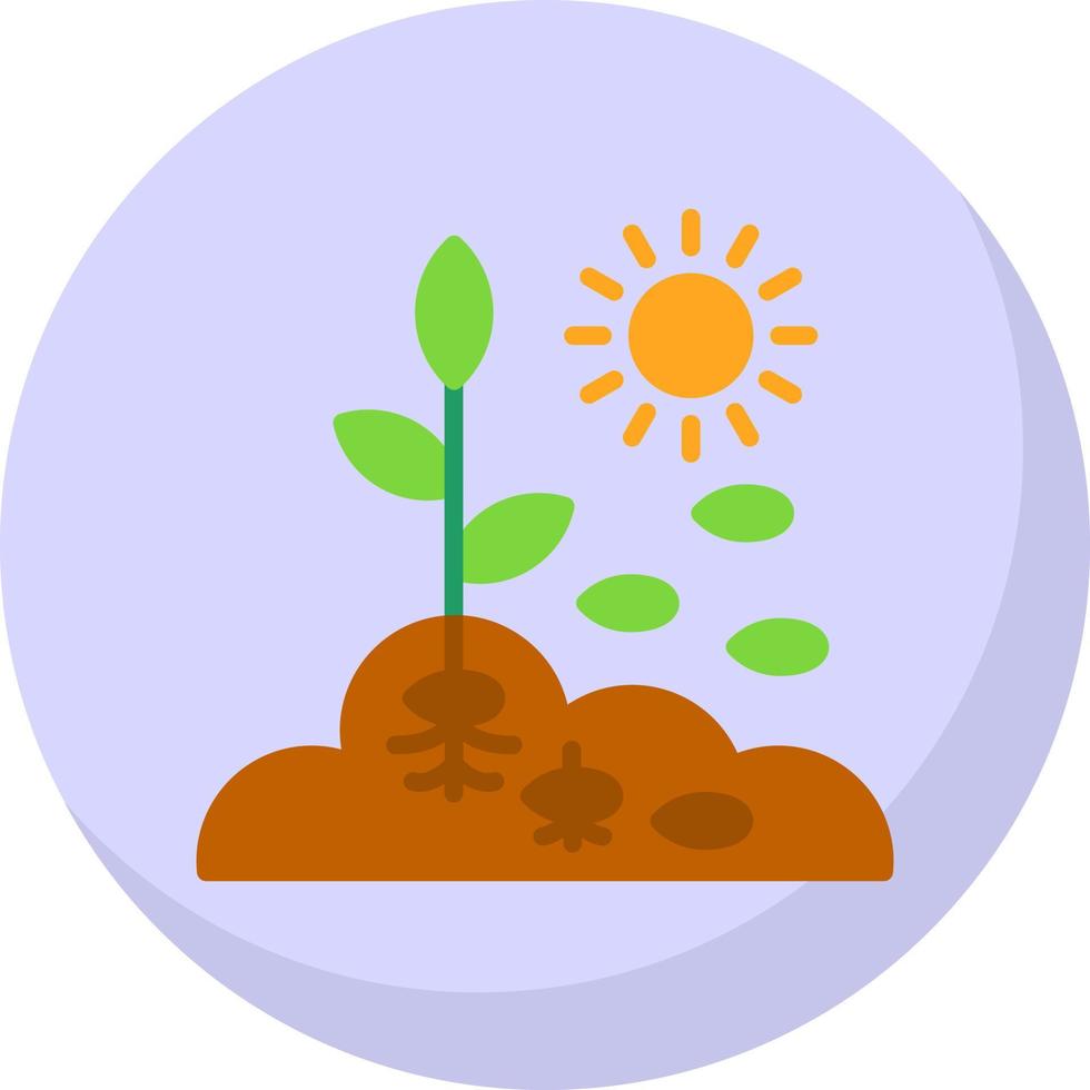Seeding Vector Icon Design