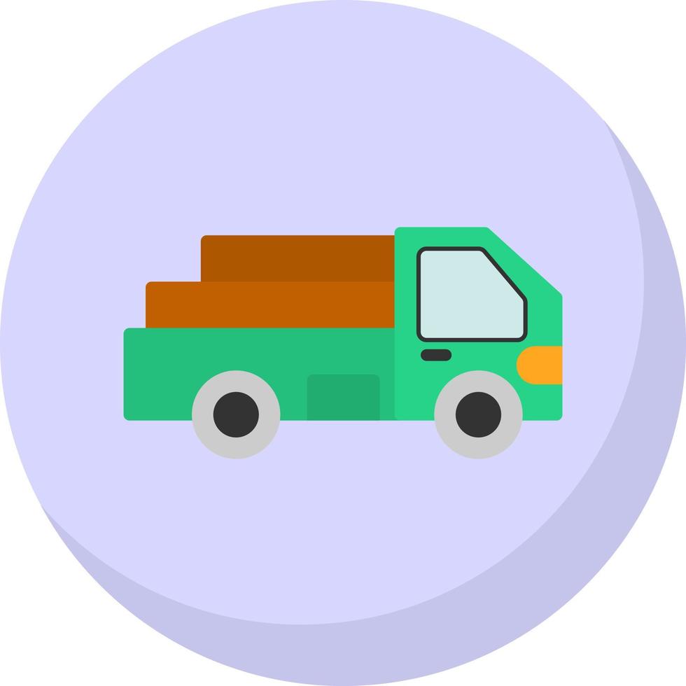 Pickup Truck Vector Icon Design