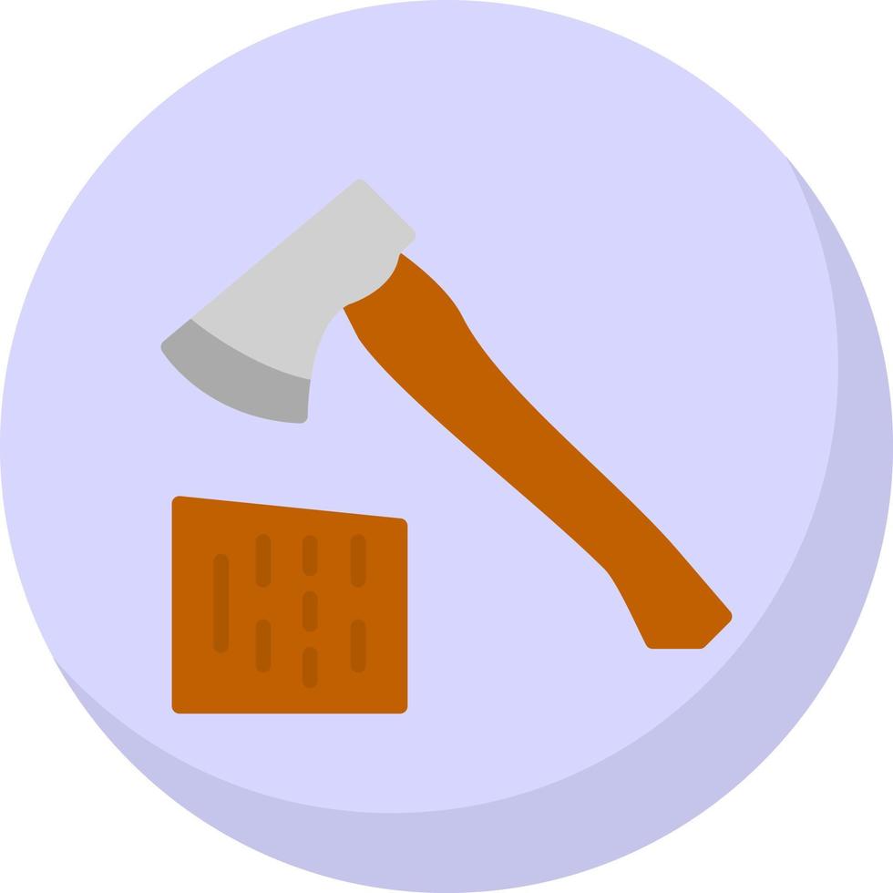 Wood Axe Vector Icon Design