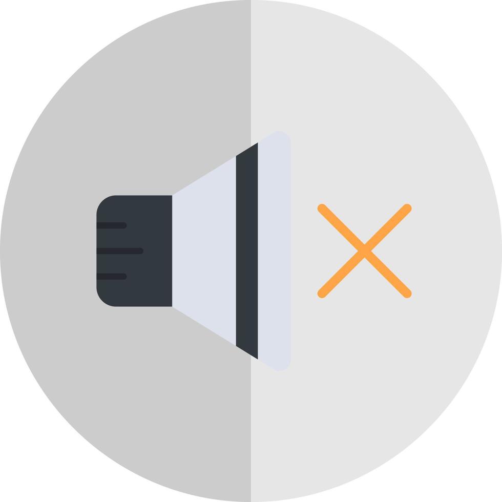 Mute Vector Icon Design
