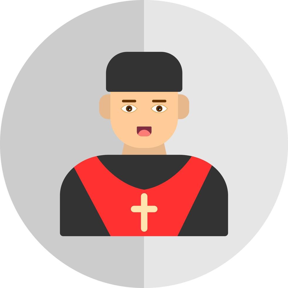 Priest Vector Icon Design