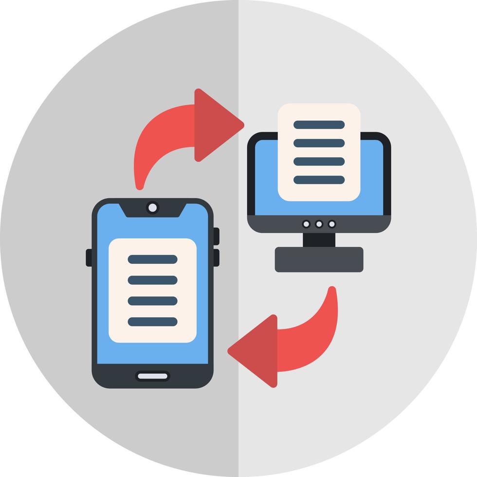 Data Transfer Vector Icon Design