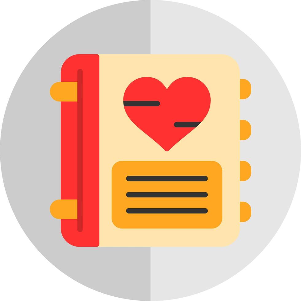 Diary Vector Icon Design