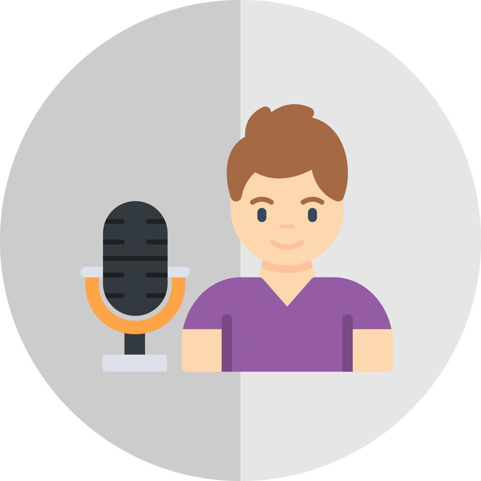 Singer Vector Icon Design