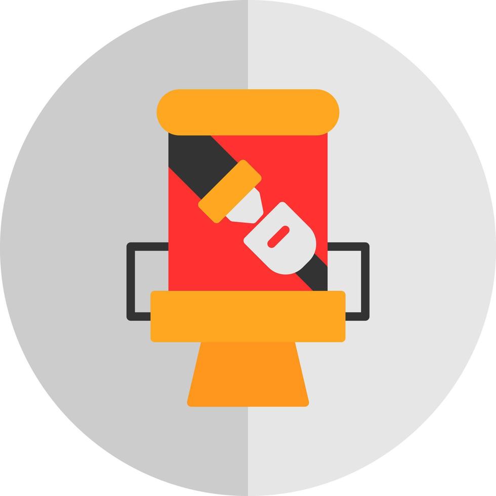 Seat Belt Vector Icon Design